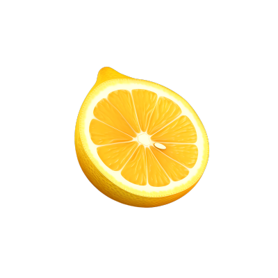 3D水果卡通柠檬插画