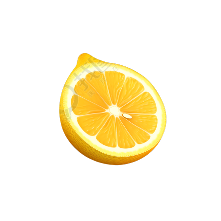 3D水果卡通柠檬插画