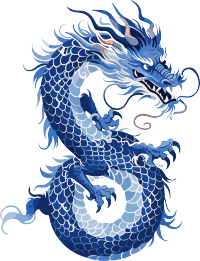 中国龙透明背景插画