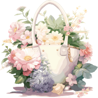 高清丝花包 2D 插画设计