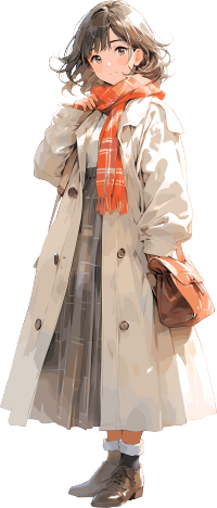 手绘女性插画PNG素材