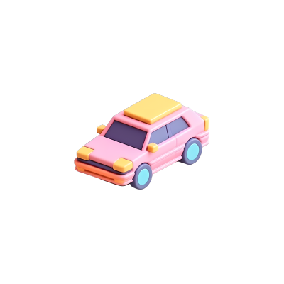 3D小汽车图标