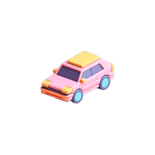 3D小汽车图标