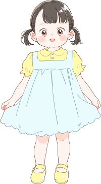 可爱小女孩插画设计