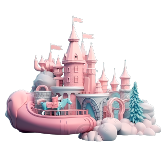 梦幻城堡乐园场景元素