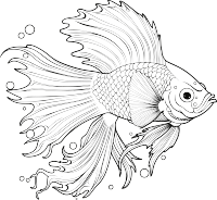 童趣插画翅膀鱼插画