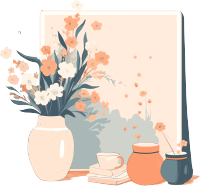 花卉素材图形设计插画