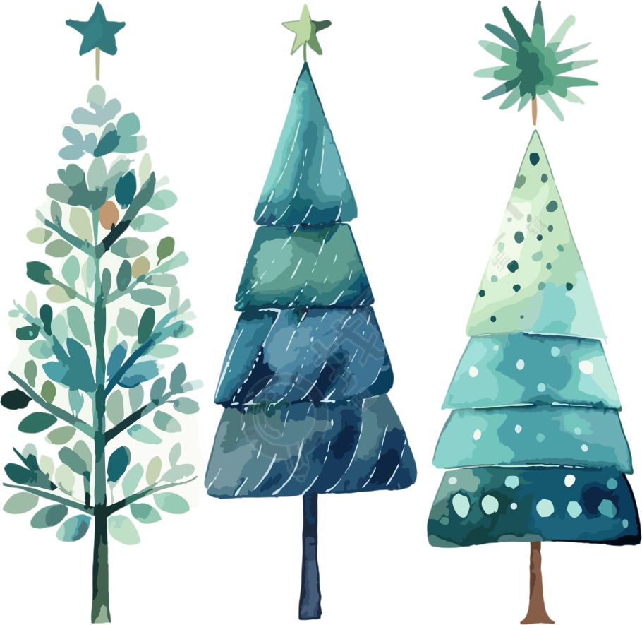 圣诞节树PNG图案