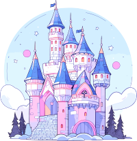 月球城堡创意设计元素