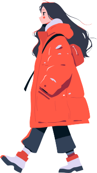 冬季羽绒服女孩保暖素材