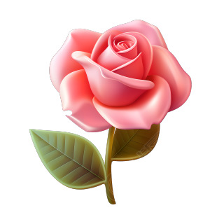 3D玫瑰花创意设计插画