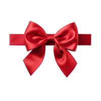 红色蝴蝶结透明背景素材