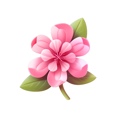 3D花卉可爱设计元素