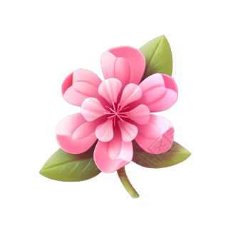 3D花卉可爱设计元素