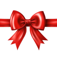 红色蝴蝶结商用插画