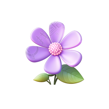 3D花卉可商用图标插画