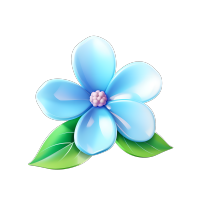 3D花卉透明背景素材