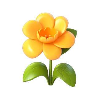 3D花卉小图标素材