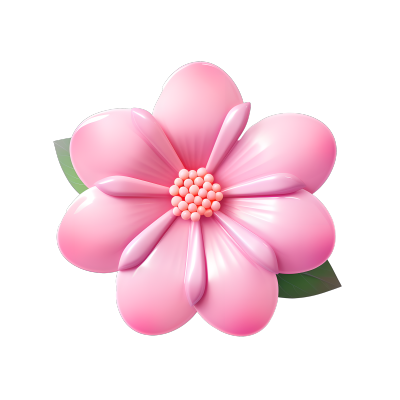 3D花卉透明背景插图