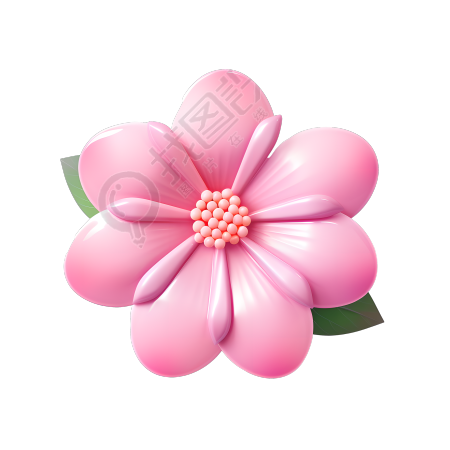 3D花卉透明背景插图