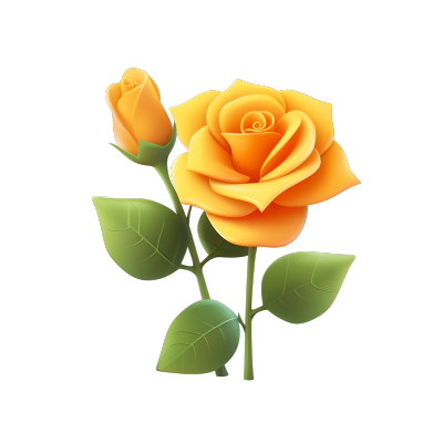 3D玫瑰花商业设计元素