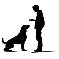 人物剪影平面插图素材