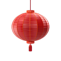 红灯笼透明背景插画