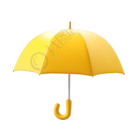 3D雨伞可商用插图