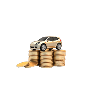 3D金币汽车高清PNG图形素材
