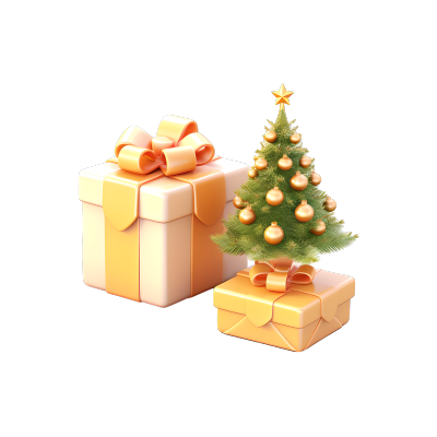 3D圣诞树商业设计元素