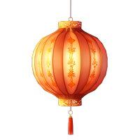 中式灯笼三维商用插图