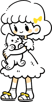 卡通小女孩可商用插画设计