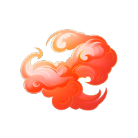 红色祥云PNG素材