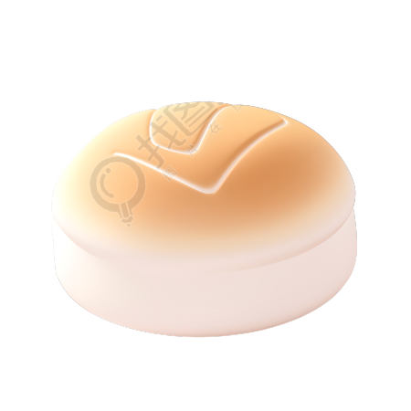 3D面包香甜可口插画