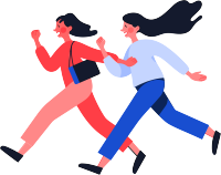 商务人士奔跑创意设计元素