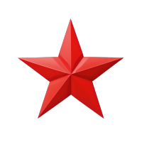 五角星高清PNG透明素材
