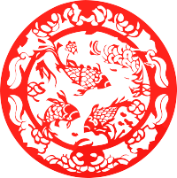 窗花剪纸锦鲤可商用素材