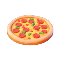3D披萨透明背景素材
