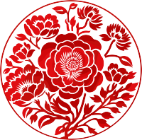 窗花剪纸扁平化素材