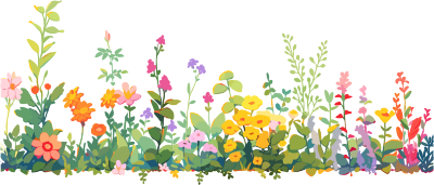 植物花边插画素材