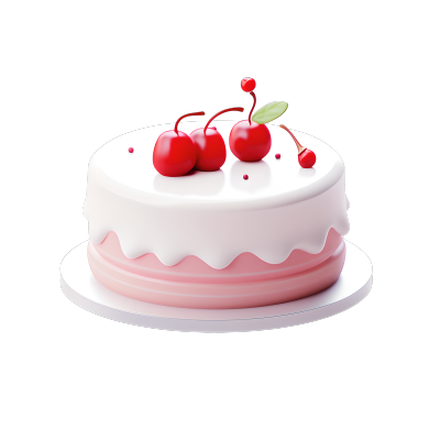 3D蛋糕商业插画设计