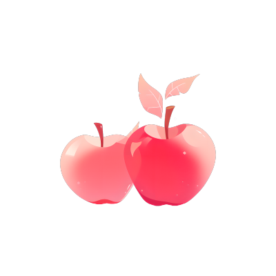 红苹果明亮商业插图