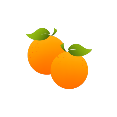 橙子透明背景素材