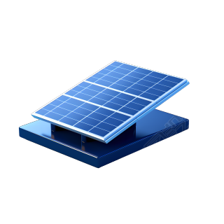 3D新能源太阳板可商用素材