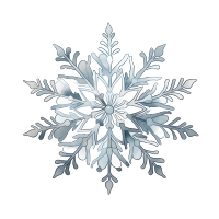 雪花简洁设计元素
