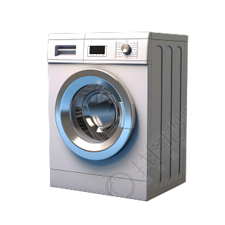 3D洗衣机家居用品插图