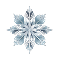 雪花插画设计素材