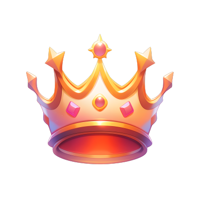 3D皇冠图标插画