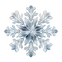 雪花透明背景插图