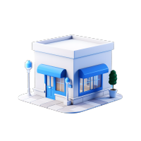 3D购物小店创意设计插图